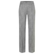 Premium Jersey Check Chiara Stijl MAC , Gray , Dames