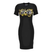 Jurken Versace Jeans Couture , Black , Dames