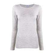 Lange Mouw Tops, Klassieke Collectie Brunello Cucinelli , Gray , Dames