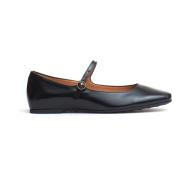 Zwarte leren ballerina's Tod's , Black , Dames