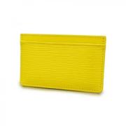 Pre-owned Fabric wallets Louis Vuitton Vintage , Yellow , Dames