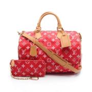 Pre-owned Leather louis-vuitton-bags Louis Vuitton Vintage , Red , Dam...