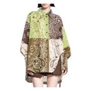 Multicolor Paisley Print Overhemd The Attico , Multicolor , Dames