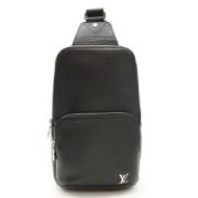 Pre-owned Leather crossbody-bags Louis Vuitton Vintage , Black , Dames