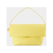 Gele Leren Tas Dubbel Draag Jacquemus , Yellow , Dames