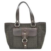 Pre-owned Canvas handbags Bvlgari Vintage , Brown , Dames