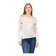 Witte Off-Shoulder Sweater Gaudi , White , Dames