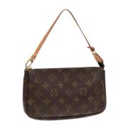 Pre-owned Canvas pouches Louis Vuitton Vintage , Brown , Dames