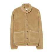 Comfortabele Fleece Lancaster Jas Universal Works , Beige , Heren