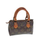 Pre-owned Canvas handbags Louis Vuitton Vintage , Brown , Dames