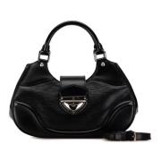 Pre-owned Leather handbags Louis Vuitton Vintage , Black , Dames