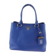 Pre-owned Leather prada-bags Prada Vintage , Blue , Dames