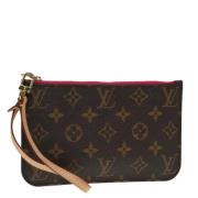 Pre-owned Canvas pouches Louis Vuitton Vintage , Brown , Dames