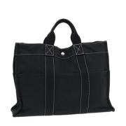 Pre-owned Canvas totes Hermès Vintage , Black , Dames