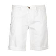 Witte Chino Bermuda Shorts 40Weft , White , Heren