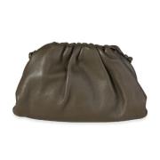 Pre-owned Leather pouches Bottega Veneta Vintage , Gray , Dames