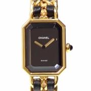 Pre-owned Metal watches Chanel Vintage , Black , Dames