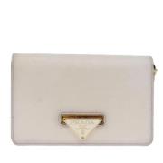 Pre-owned Leather prada-bags Prada Vintage , Beige , Dames