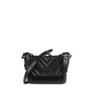 Pre-owned Leather chanel-bags Chanel Vintage , Black , Dames