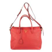 Pre-owned Leather prada-bags Prada Vintage , Red , Dames