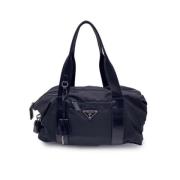 Pre-owned Leather prada-bags Prada Vintage , Black , Dames