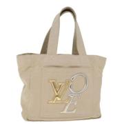 Pre-owned Canvas louis-vuitton-bags Louis Vuitton Vintage , Beige , Da...