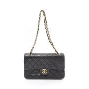 Pre-owned Leather chanel-bags Chanel Vintage , Black , Dames