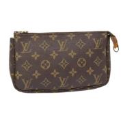 Pre-owned Canvas pouches Louis Vuitton Vintage , Brown , Dames