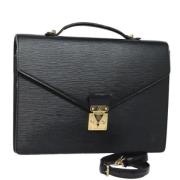 Pre-owned Leather louis-vuitton-bags Louis Vuitton Vintage , Black , D...