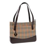 Pre-owned Canvas totes Burberry Vintage , Beige , Dames