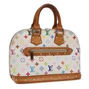 Pre-owned Canvas handbags Louis Vuitton Vintage , White , Dames