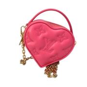 Pre-owned Leather handbags Louis Vuitton Vintage , Pink , Dames