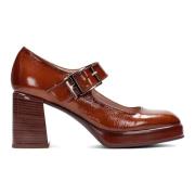 Bruin leren Mary Jane pumps Hispanitas , Brown , Dames