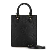 Pre-owned Leather handbags Louis Vuitton Vintage , Black , Dames