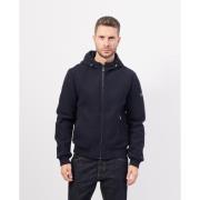 Blauwe hoodie met volledige ritssluiting YES ZEE , Blue , Heren