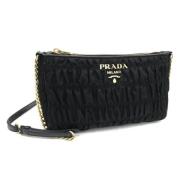 Pre-owned Leather prada-bags Prada Vintage , Black , Dames