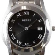 Pre-owned Stainless Steel watches Gucci Vintage , Black , Dames