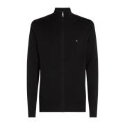 Klassieke Cardigan met Rits Cashmere Mix Tommy Hilfiger , Black , Here...