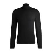 Wollen Coltrui Slim Fit Hugo Boss , Black , Heren