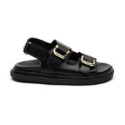 Zwarte Harper Sandalen Alohas , Black , Dames