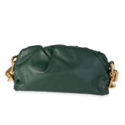 Pre-owned Leather pouches Bottega Veneta Vintage , Green , Dames