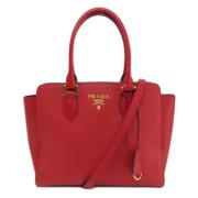 Pre-owned Leather prada-bags Prada Vintage , Red , Dames