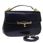 Pre-owned Leather dior-bags Dior Vintage , Blue , Dames