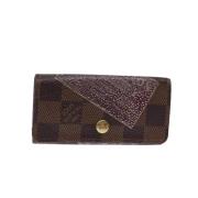 Pre-owned Canvas key-holders Louis Vuitton Vintage , Brown , Dames