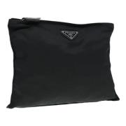 Pre-owned Nylon pouches Prada Vintage , Black , Dames