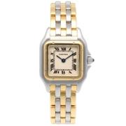 Pre-owned Vintage Geelgouden Horloge Cartier Vintage , Yellow , Dames