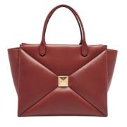 Pre-owned Leather totes Valentino Vintage , Red , Dames