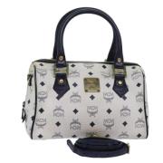 Pre-owned Leather handbags MCM Pre-owned , White , Dames