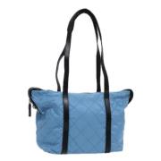 Pre-owned Leather prada-bags Prada Vintage , Blue , Dames