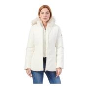 Ivoor Softshell Jas met Bont Capuchon YES ZEE , Beige , Dames